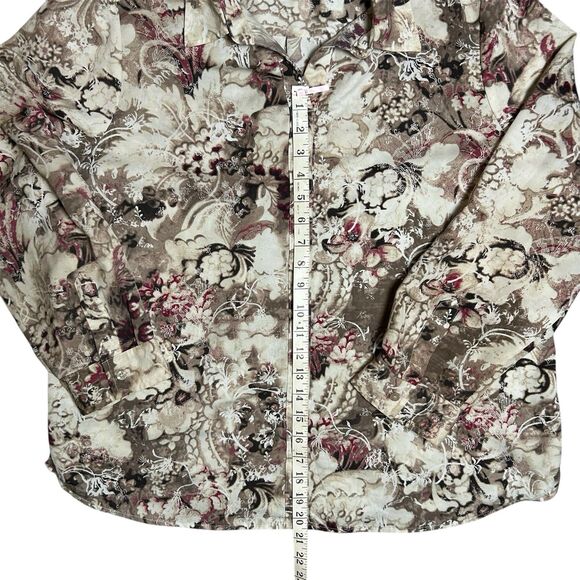 Chico's Womens Size 3 Button-Up Long Sleeve Blouse - Picture 3 of 4